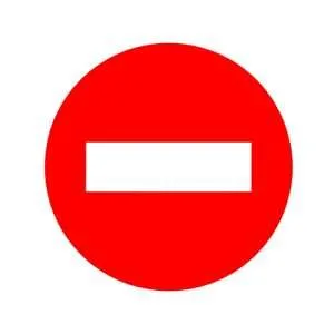 no entry allowed